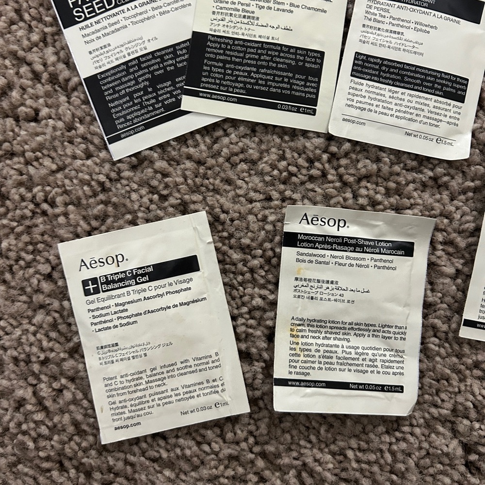 Aesop skincare samples - Picture 2 of 4